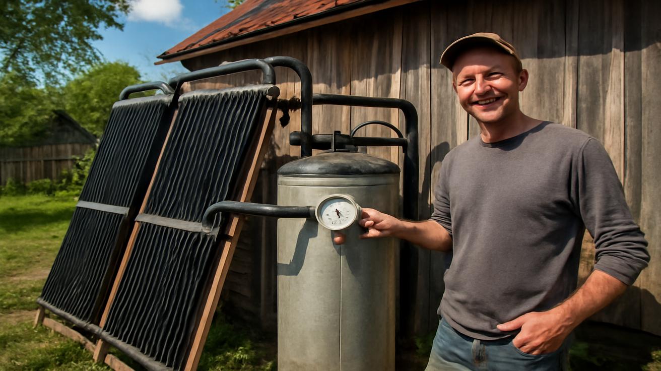 3,000 liters of hot water a day: Tinkerer needs no electricity, oil or gas
