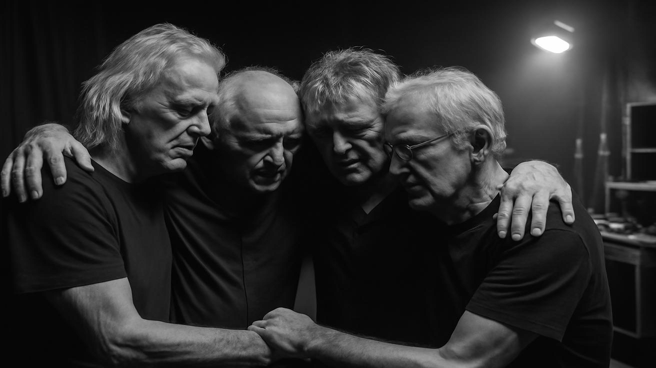 A legendary rock band announces its retirement after 50 years, leaving behind the hit everyone knows