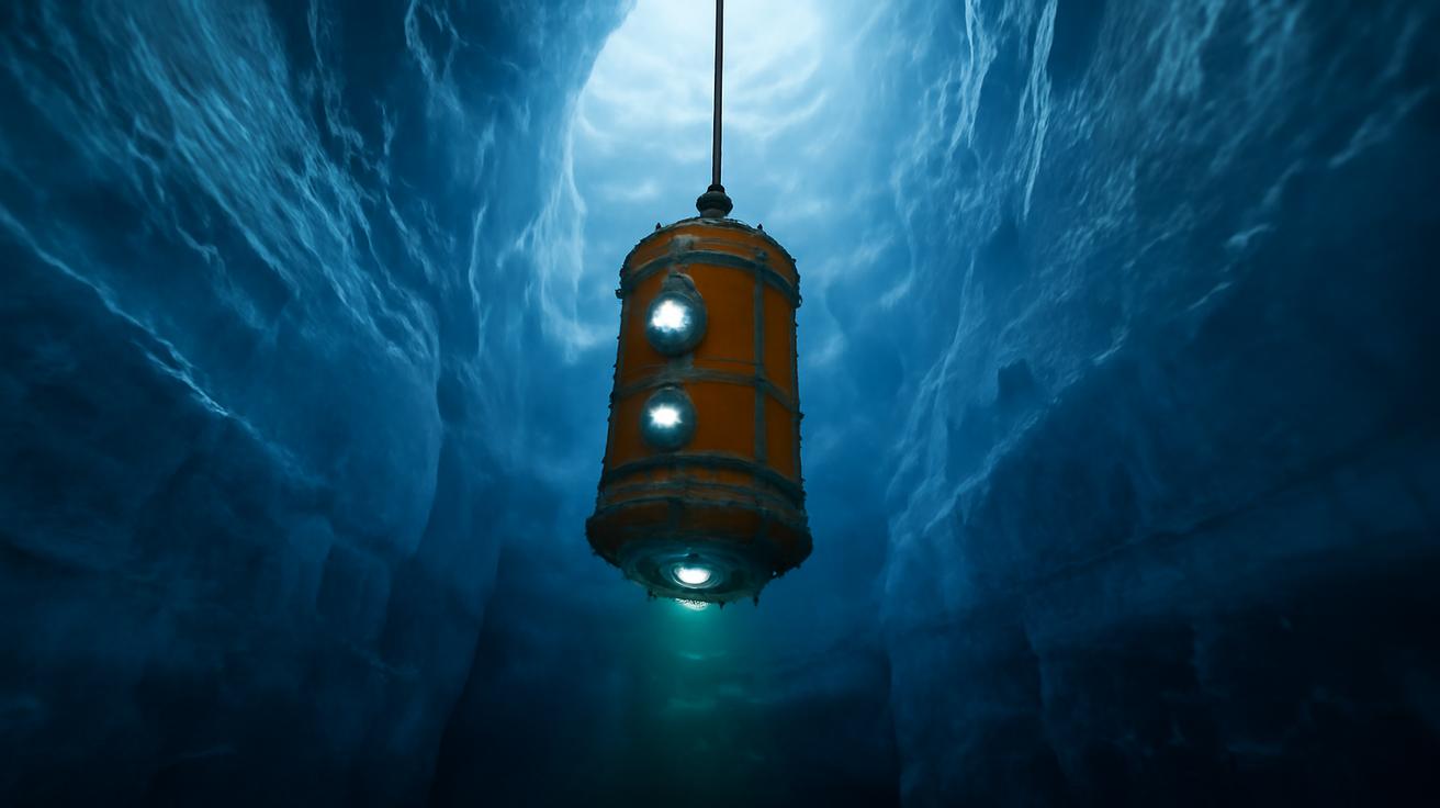 A robot drifting for eight months beneath Antarctica’s massive glaciers has detected a signal scientists have long feared