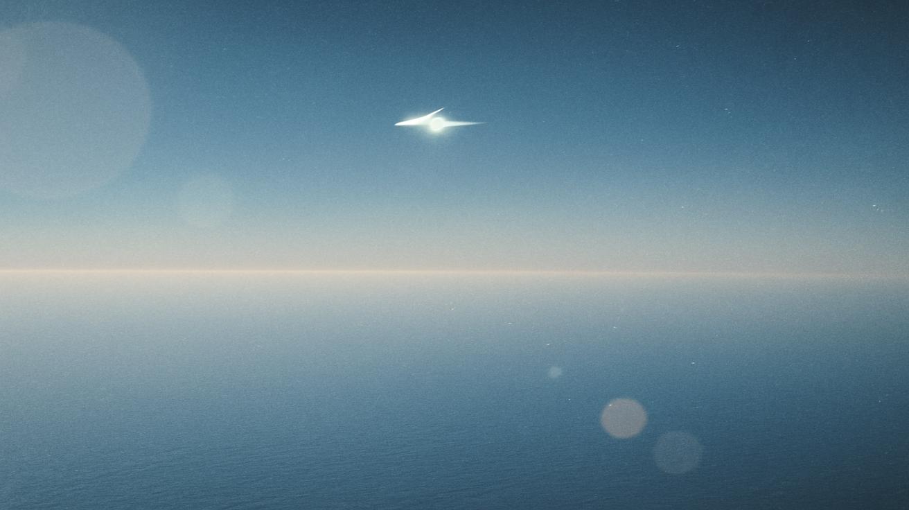 A secret military jet was spotted flying over the Pacific and experts believe it’s nuclear powered