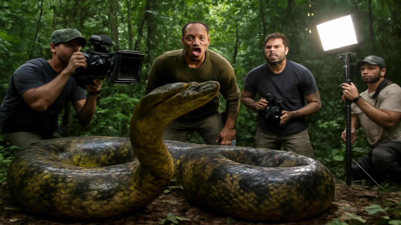 Amazon : A 7.5-metre giant anaconda never seen before is found during a Will Smith documentary shoot