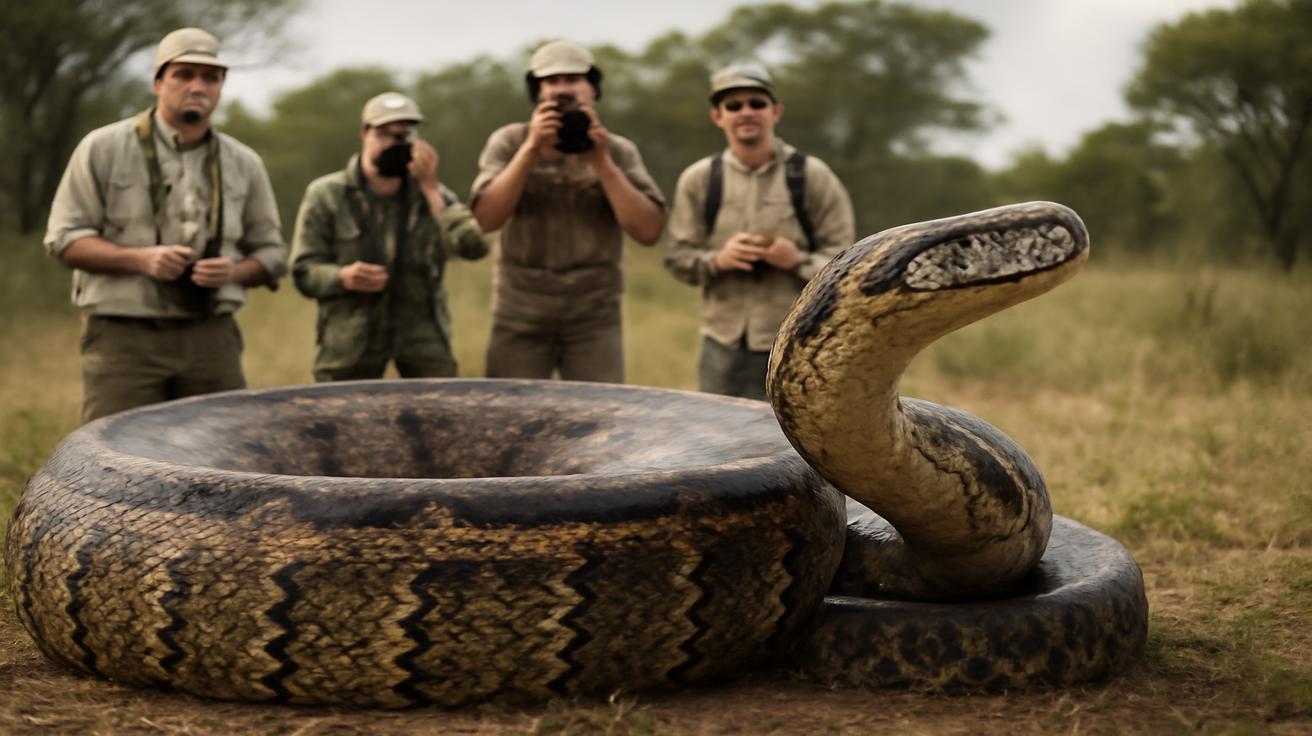 An exceptionally large African python has been officially confirmed by herpetologists during a certified field expedition, stunning the scientific community