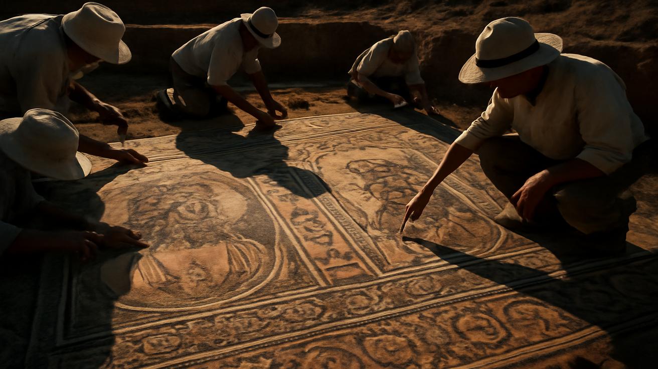 Archaeologists Are Astonished: A Mosaic Emerges Linking The History Of Rome And Ancient Egypt
