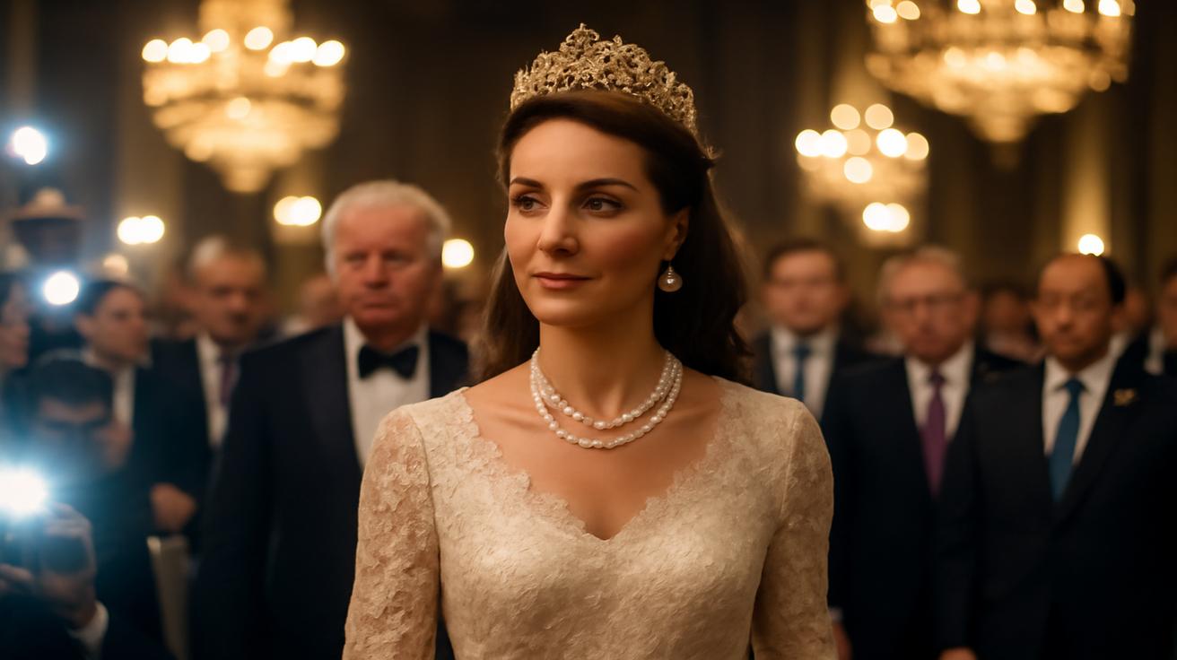 At a state banquet attended by world leaders, Kate Middleton’s lace-embroidered gown and signature accessory dominate international headlines