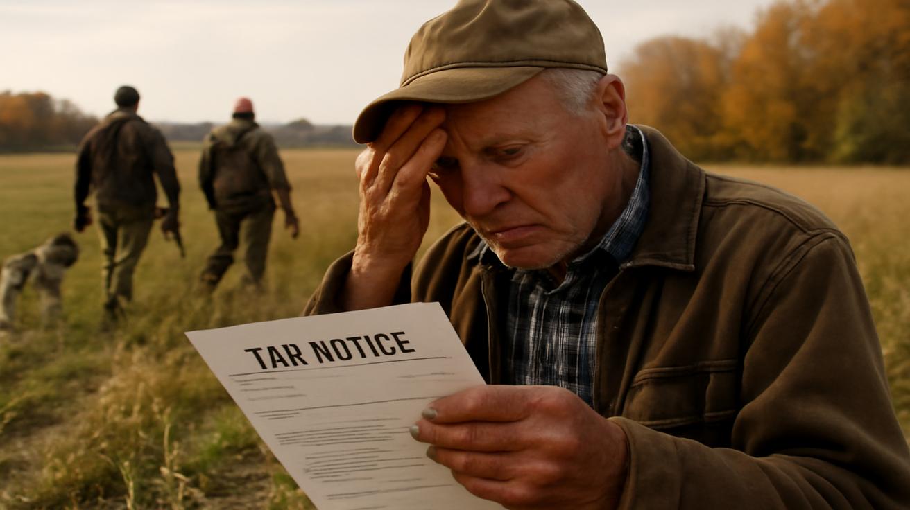 Bad news for a landowner who let hunters onto his fields: now he faces full agricultural tax despite no income from farming – a story that splits rural communities