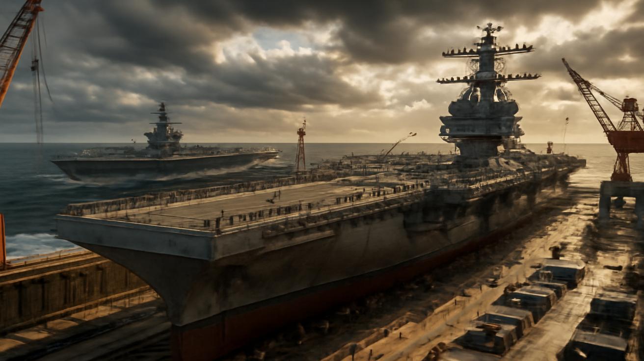 Battle lines drawn as U.S. accelerates construction of second Ford-class aircraft carrier USS Kennedy while USS Ford heads for combat, deepening global rifts and igniting a fierce debate over power, security, and the price of military dominance