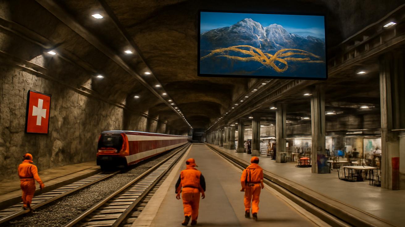 By carving tunnels through solid rock for nearly 30 years, Switzerland has built an underground infrastructure larger than many cities above ground