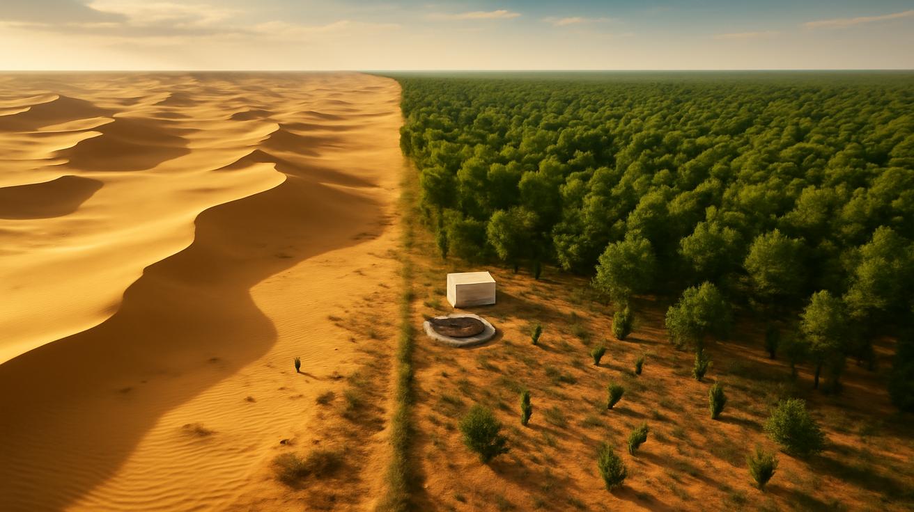 By planting over 1 billion trees since the 1990s, China has slowed desert expansion and restored degraded land