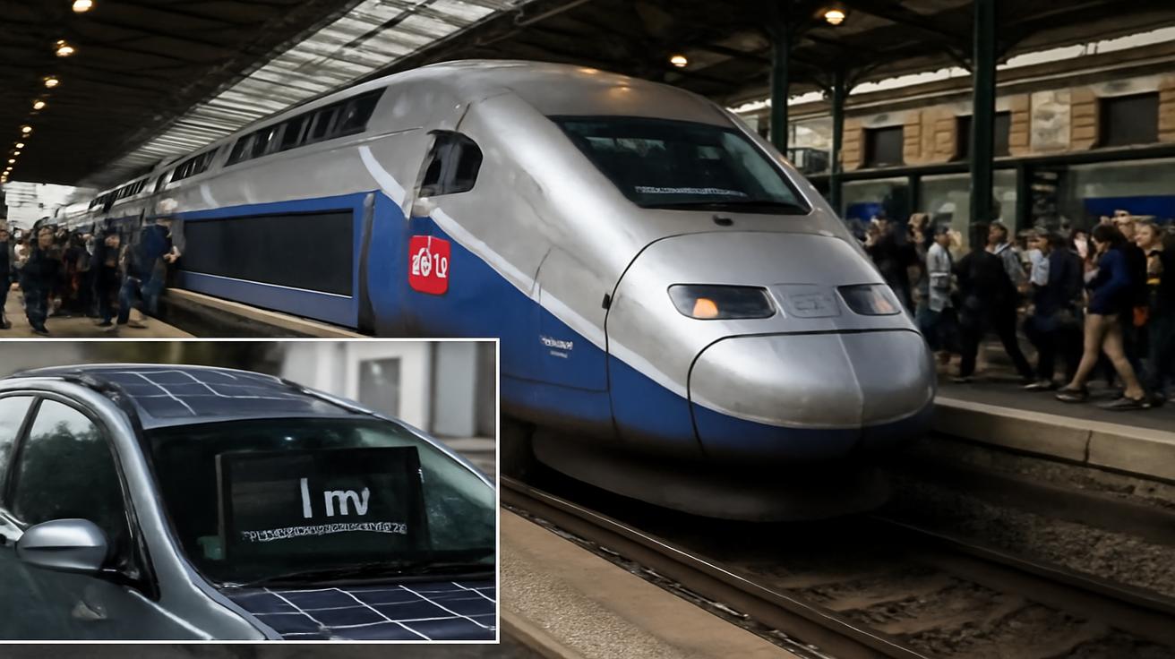 China teaches the The French TGV, with its ultra-fast, luxurious, and punctual trains, is so popular that 80% of travelers already choose it for their holidays. They thought they had the idea of ??the century by installing solar panels on their electric c