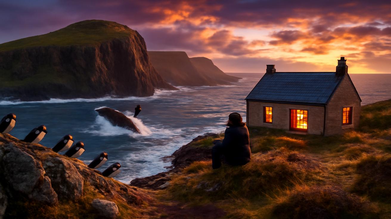 €5,000 a month and free housing to live six months on a remote Scottish island with puffins and whales