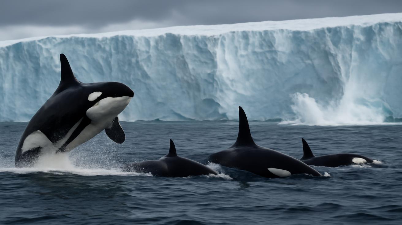 Emergency declared in Greenland as researchers spot orcas breaching near melting ice shelves