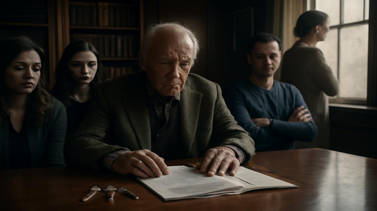 Father splits assets in his will equally among his two daughters and son, wife says it’s not fair because of wealth inequality