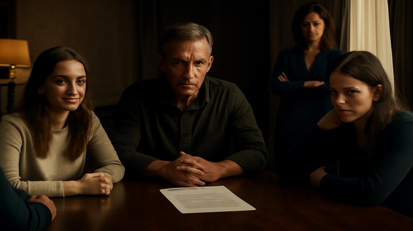 Father splits assets in his will equally among his two daughters and son, wife says it’s not fair because of wealth inequality