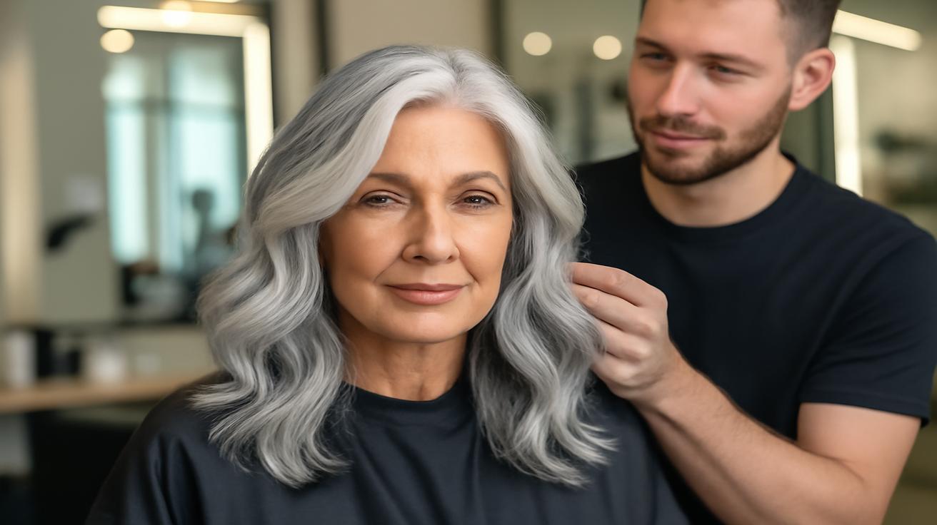 Goodbye balayage : “melting,” the technique that makes gray hair forgettable
