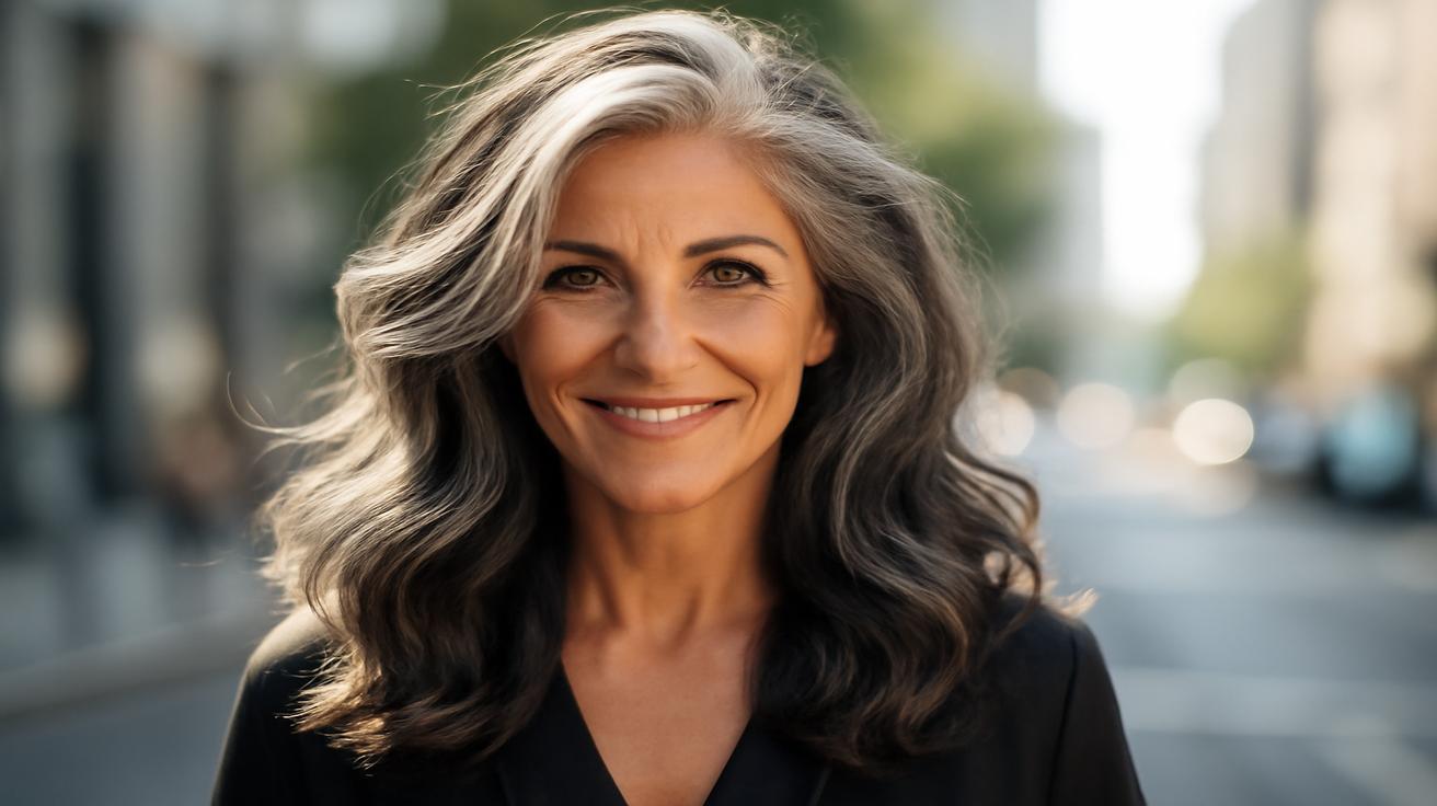 Gray hair after 50: Salt and pepper balayage is the best way to enhance it, according to a hairdresser