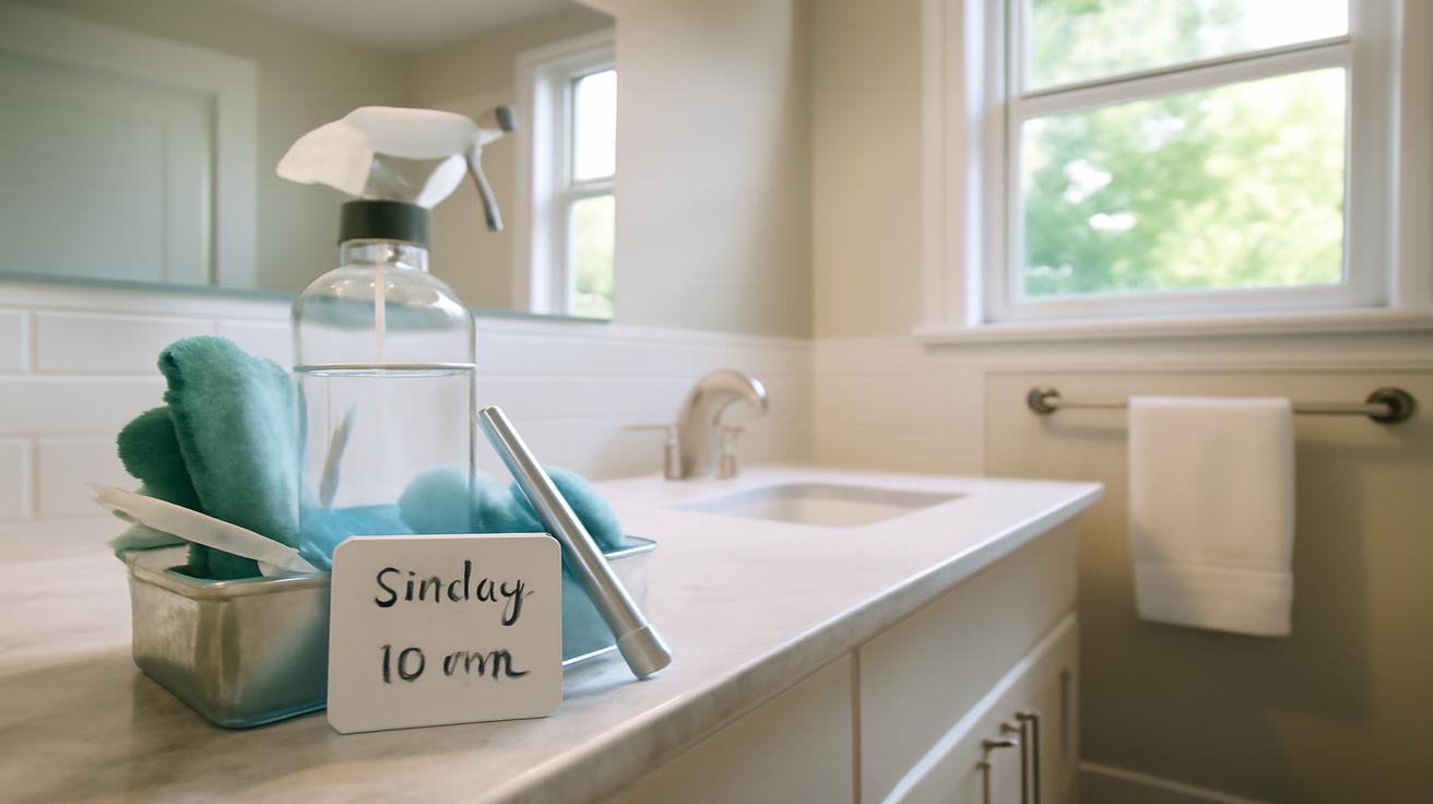 I do this every Sunday”: my bathroom stays clean all week with almost no effort