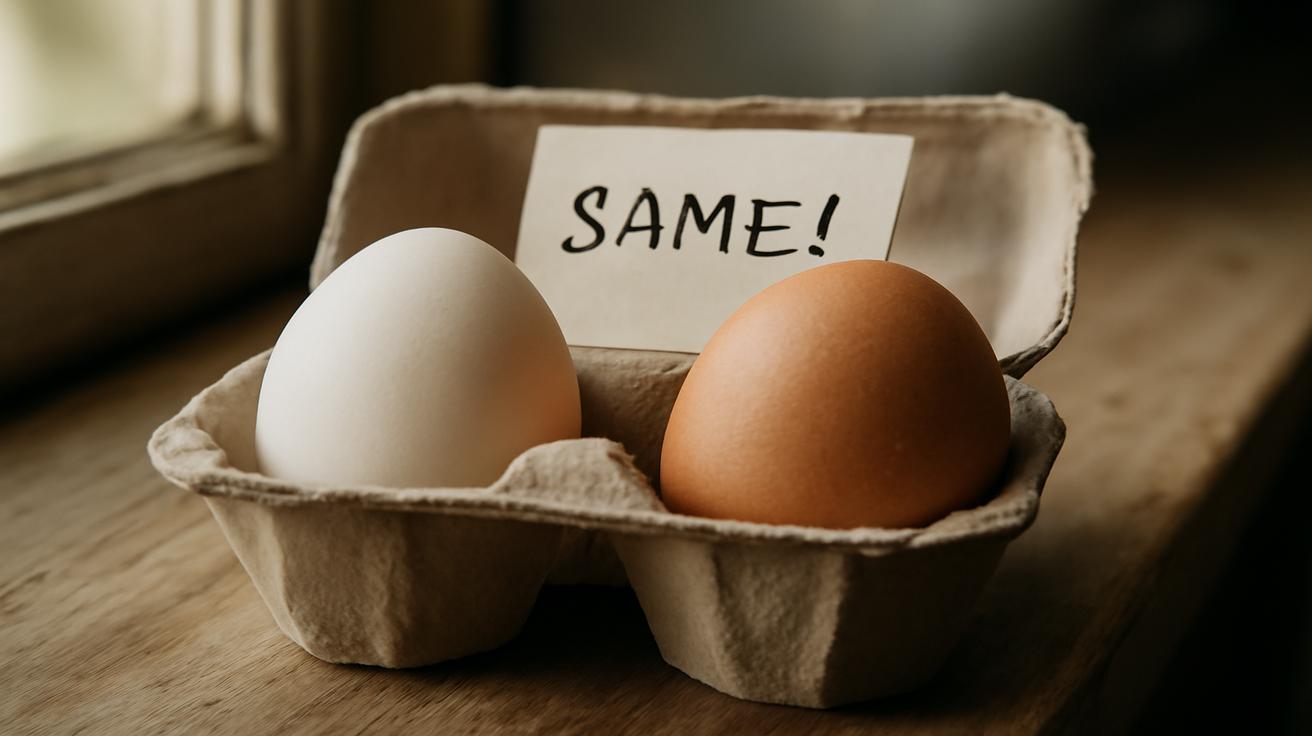 I learned it at 60: few people actually know the difference between white and brown eggs