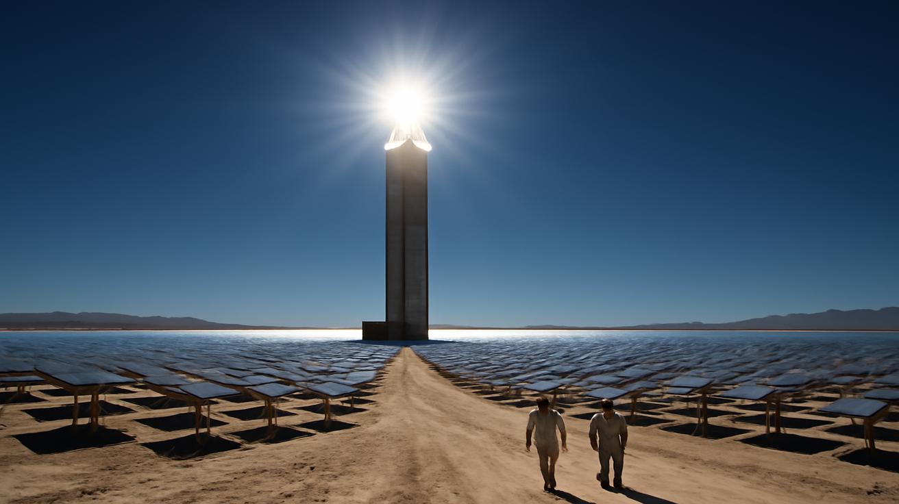 In the desert, they are building an “artificial sun” to power cities