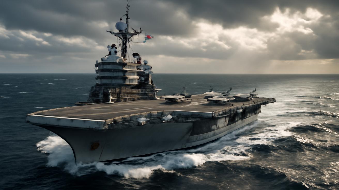 It’s extremely rare: the French aircraft carrier Charles de Gaulle sets course for the Atlantic
