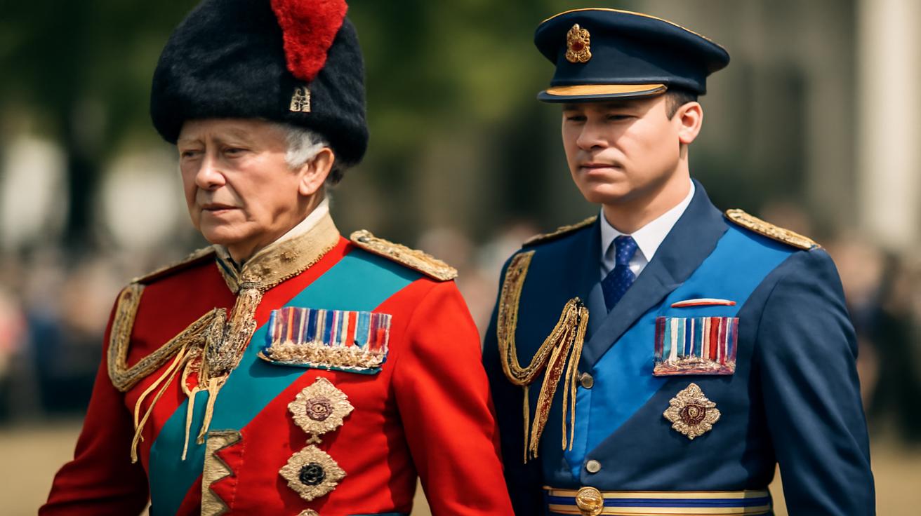 King Charles III and Prince William appear together in a powerful image of continuity at a major ceremonial event