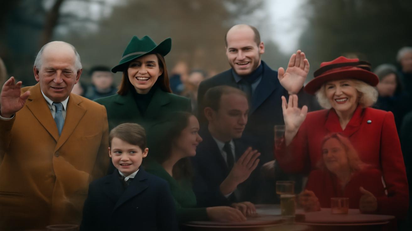 Royal Family gather for Christmas Day service at Sandringham façade hypocrite