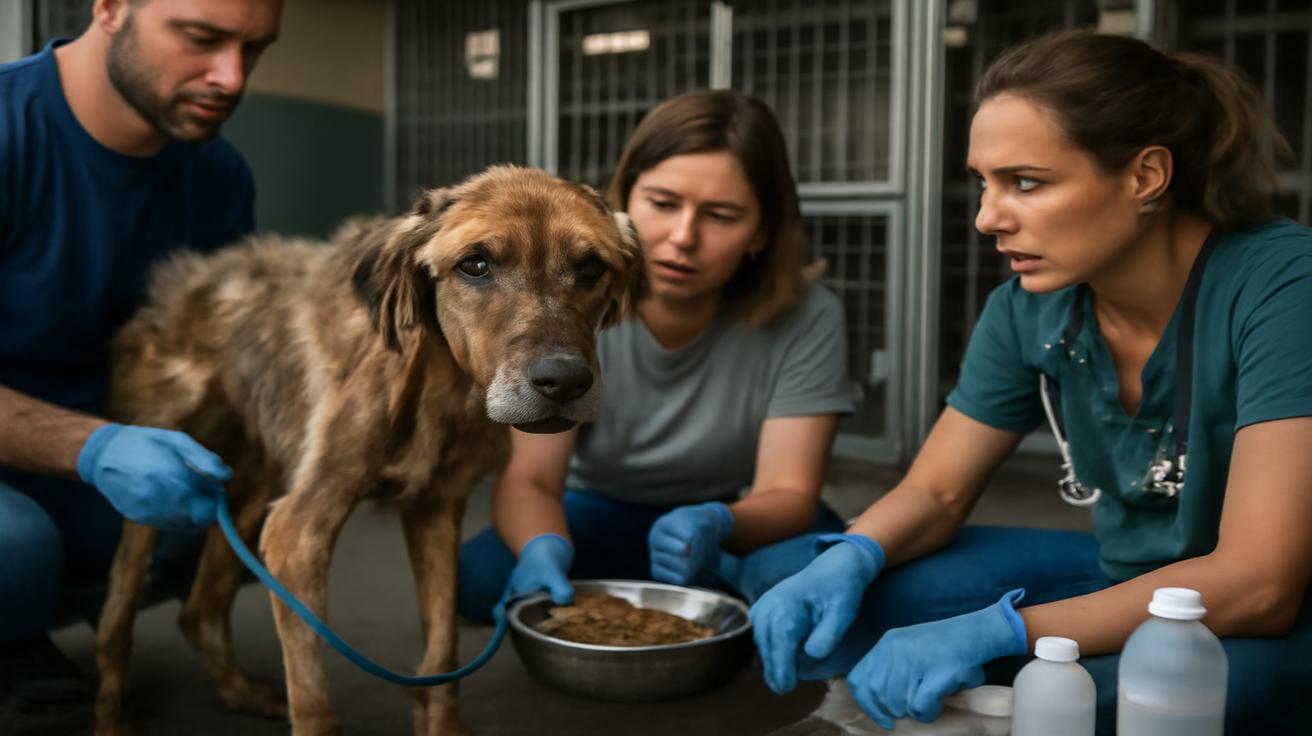 Seeing a dog returned to a shelter in a terrible state, volunteers rally to give him the best rehabilitation