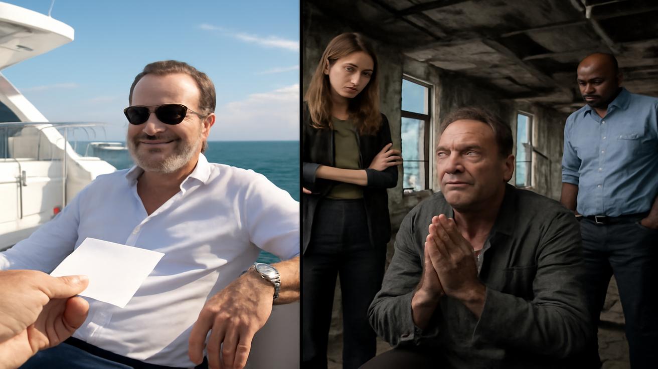 The bittersweet downfall of a self-made millionaire who fired his loyal staff to buy a yacht, only to beg them for help when his empire collapsed – a morality tale that enrages some and inspires others