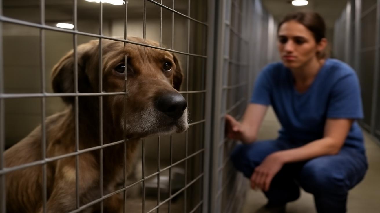 They promised to come back for their dog at the shelter but what the staff discovers weeks later turns into crushing bad news