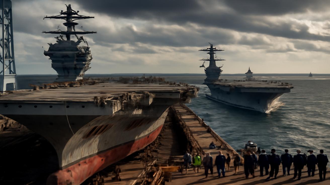 U.S. accelerates construction of USS Kennedy 2nd Ford-class aircraft carrier as USS Ford enters combat