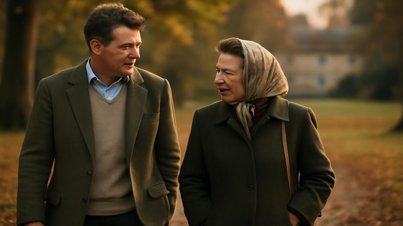 Vice Admiral Sir Timothy Laurence and Princess Anne