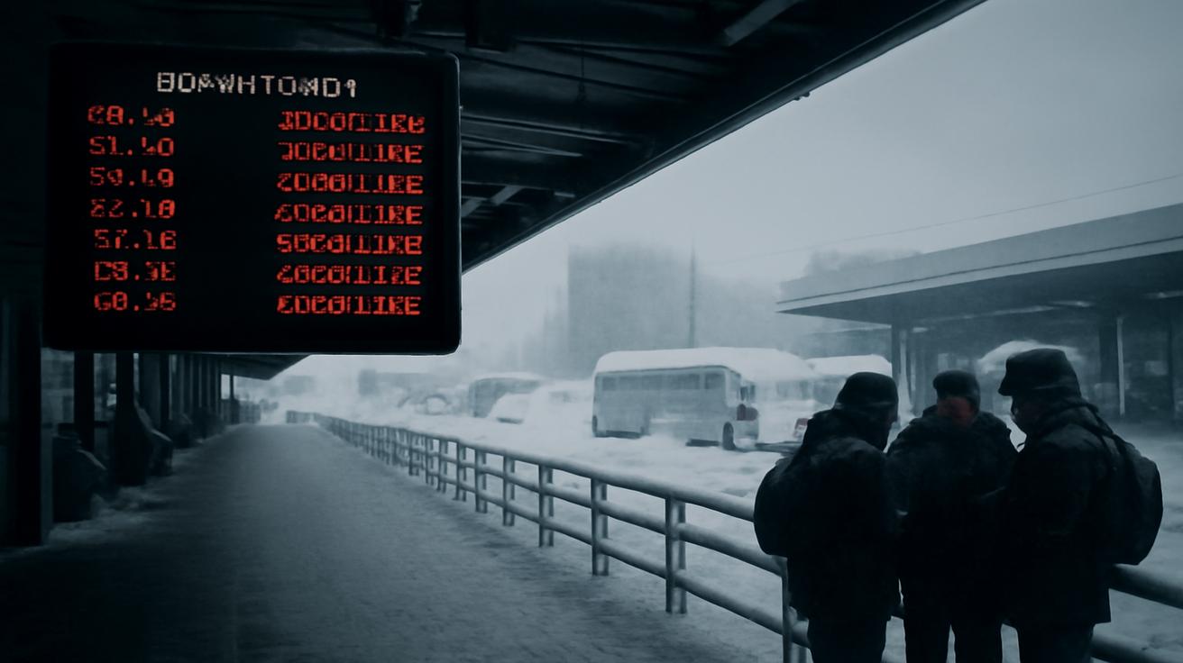 Winter storm warning issued as up to 55 inches of snow could fall, threatening to overwhelm roads and rail networks