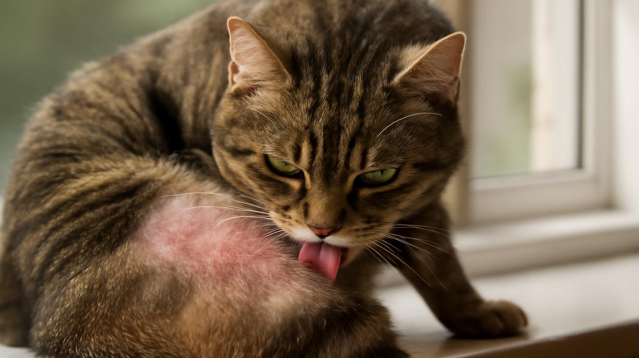 Your cat keeps licking itself: routine grooming or hidden stress?